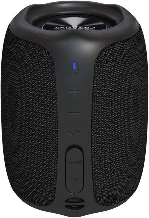Creative MUVO Play Portable Waterproof Speaker with Google/Siri Assistant Black